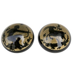 Pair of Zodiac Paperweights