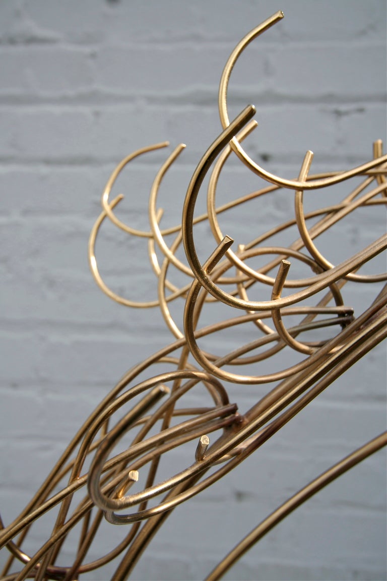 Curtis Jeré Brass Horse Head Sculpture 4