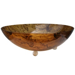 Bol en lucite marbrée