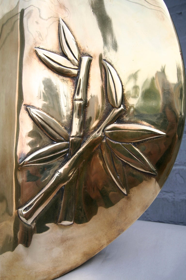 American Dolbi Cashier Brass Bamboo Vase