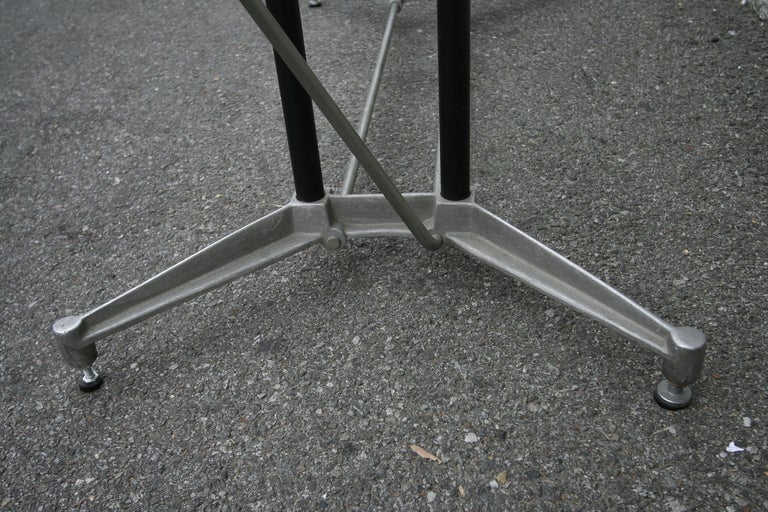 Robert Josten 1970s Metal Grid and Glass Desk with Wood Chair In Good Condition For Sale In Los Angeles, CA