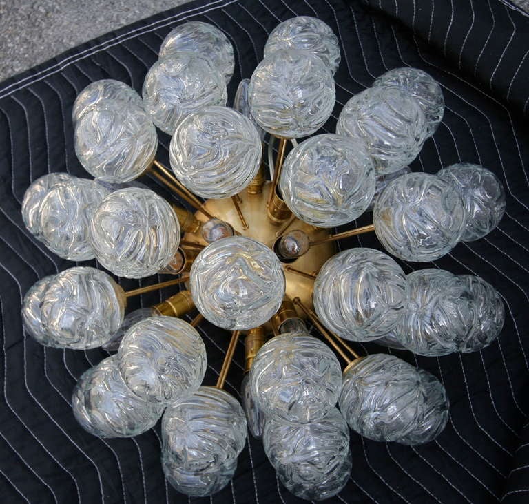 Pair of Doria Glass Ball Sconces