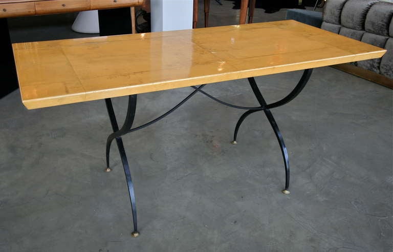Mexican Parchment Dining Table by Arturo Pani