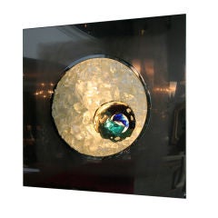Vintage 70's Illuminated Wall Composition by Angelo Brotto