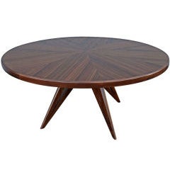 Custom Star Leg Round Wood Dining Table for Eight 9