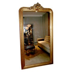 19th c. French Gold Leaf Mirror