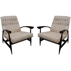 Pair of 1960s Jorge Zalszupin Brazilian Armchairs