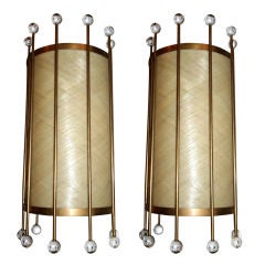 Used Pair of 60's Wall Sconces from Seattle Opera House