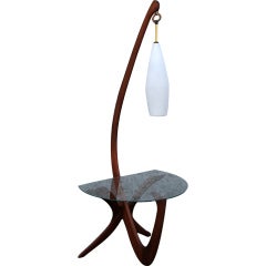 50
s Walnut Floor Lamp