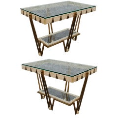Pair of 50
s Side Tables by Arturo Pani