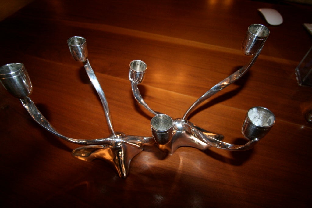 Pair of Reed and Barton Candelabra by Robert H. Ramp