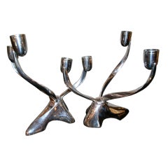 Pair of Reed and Barton Candelabra by Robert H. Ramp
