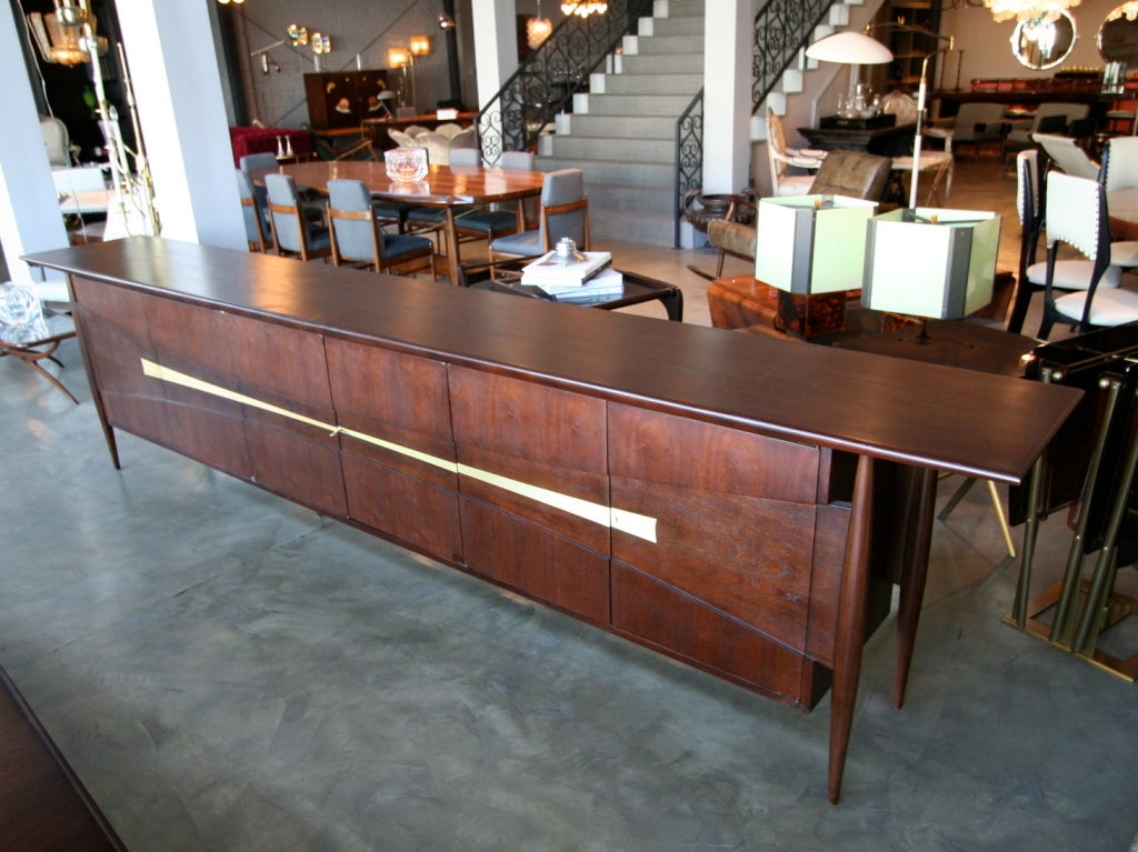 Mexican 1950s Dining Room Credenza Attributed to Roberto and Mito Block
