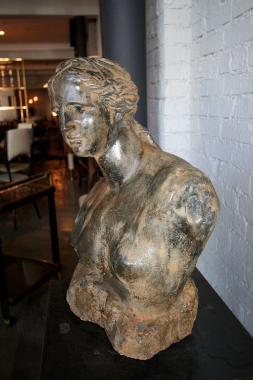 Buste de femme, sculpture des années 1960 en vente 2