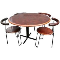 Brazilian Jacaranda 1960s Dining Table and Chairs by Novo Rumo