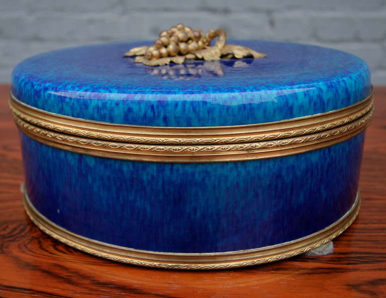 19th Century Sevres Porcelain and Bronze Box
