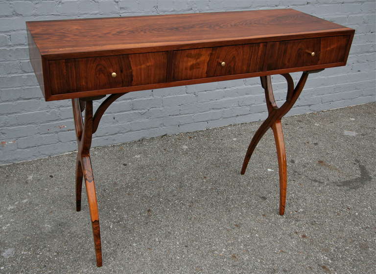 Scapinelli-Konsolentisch mit drei Schubladen