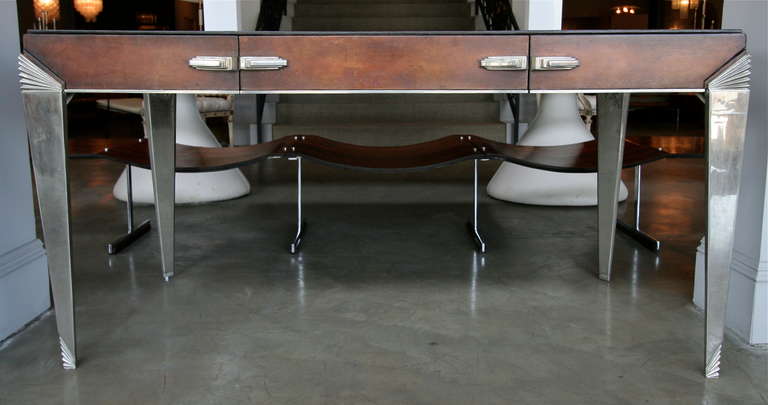 console table as desk