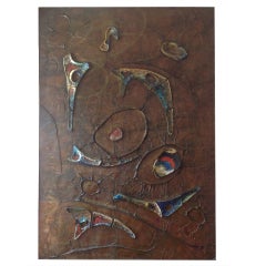 1950s Ceramic Wall Panel by Genaro de Carvalho 10