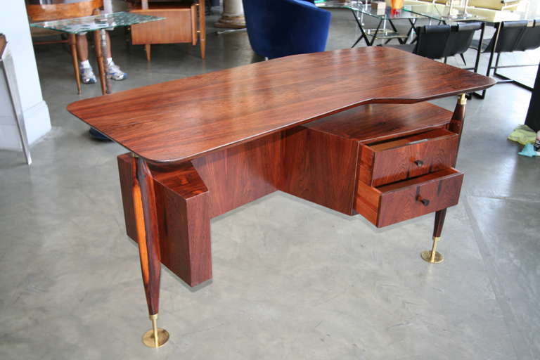 Jacaranda Desk with Two Drawers by Scapinelli 3