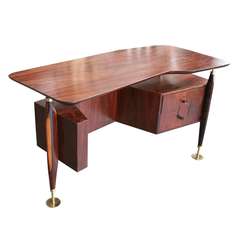 Jacaranda Desk with Two Drawers by Scapinelli