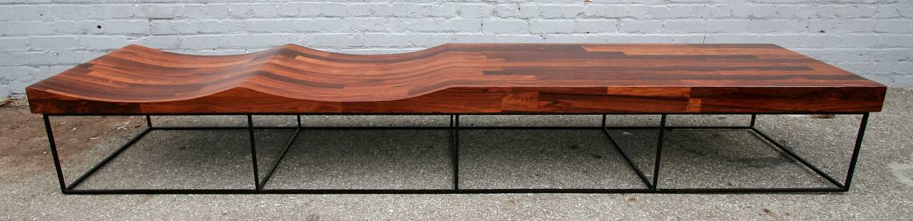 Brésilien Banc Parquet Brazilian Jacaranda 102 de Jorge Zalszupin