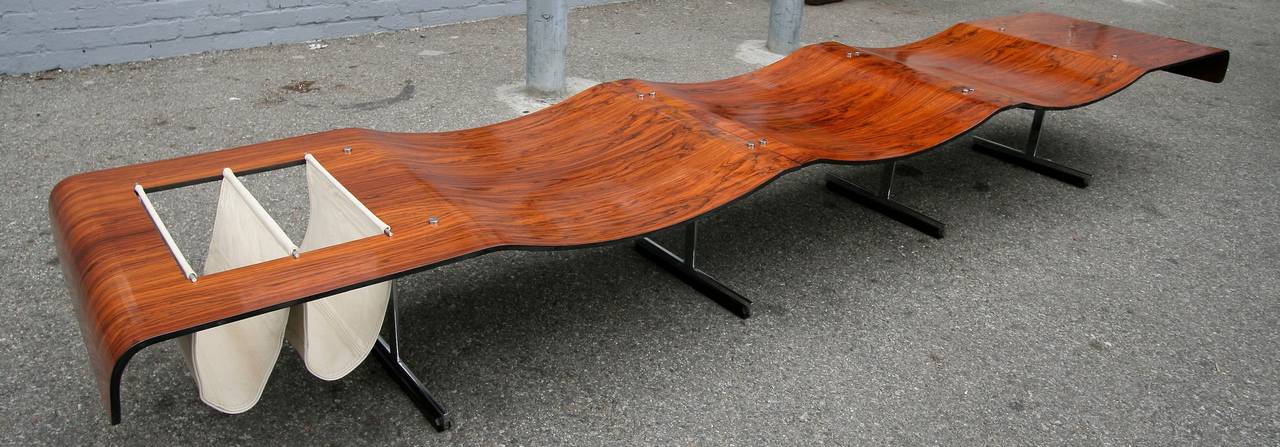 1960s Onda Bench by Jorge Zalszupin In Excellent Condition In Los Angeles, CA