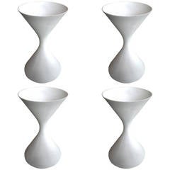 Four 1970s Diabolo Planters by Willy Guhl for Eternit 2