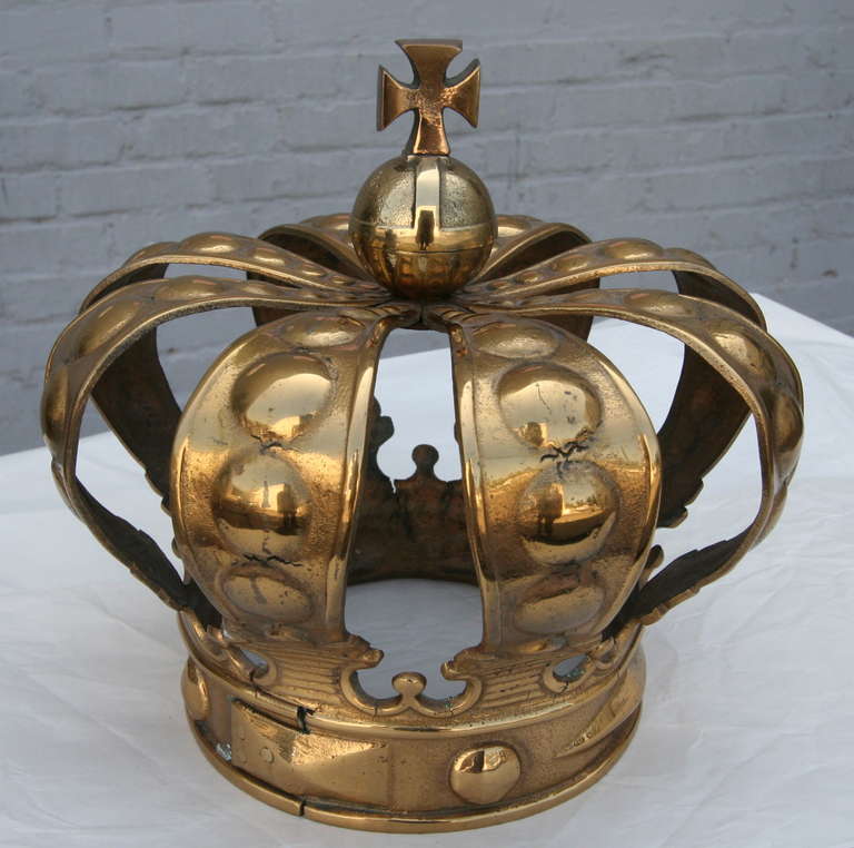 Gold Decorative Crown at 1stDibs