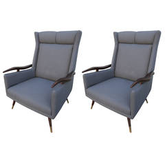 Pair of 1950s Brazilian Lounge / Armchairs Chairs 4