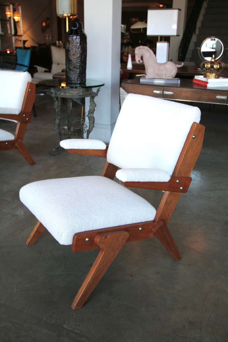 Brazilian Pair of Chairs by Lina Bo Bardi