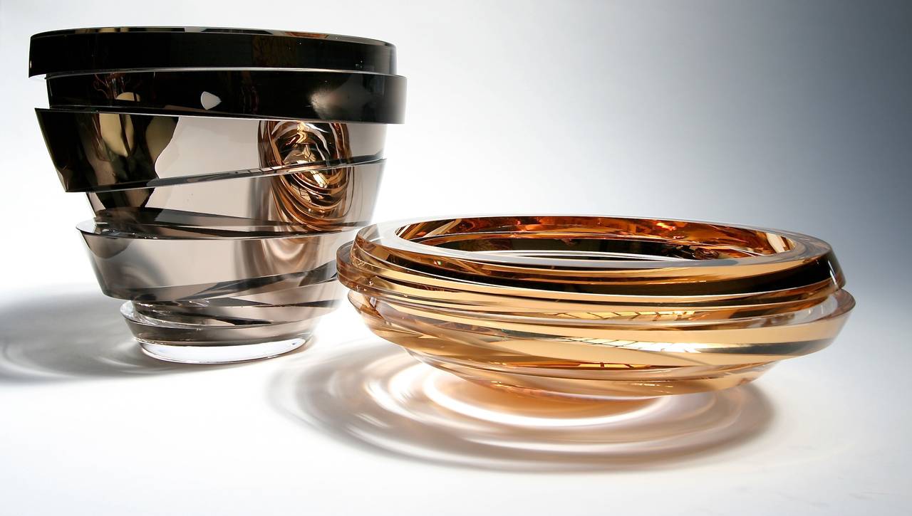 Anna Torfs Part Coupe Gold Scultura / Vaso in vetro In condizioni Nuovo in vendita a Los Angeles, CA