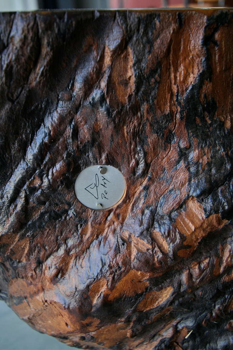 Pedro Petry Fallen Imbuia Wood Coffee Table / Bench at 1stDibs