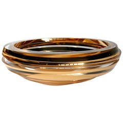 Anna Torfs Parts Coupe Gold Glass Sculpture / Vase 11