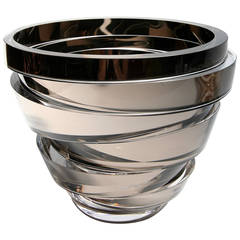 Anna Torfs Parts Low Platinum Glass Sculpture / Vase 3
