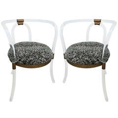 Pair of Acrylic Chairs