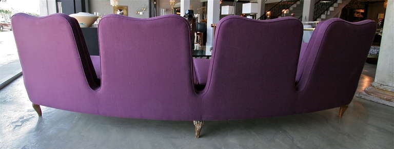 Curved Four Seat Sofa by Dinotti 1