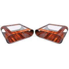 Retro Pair of Coffee Tables by Jorge Zalszupin