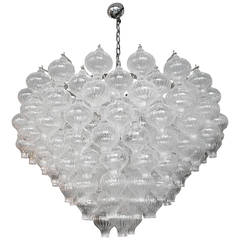Murano Glass 1960s Tulip Chandelier 2