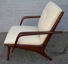 Coppia di poltrone brasiliane Scapinelli del 1960