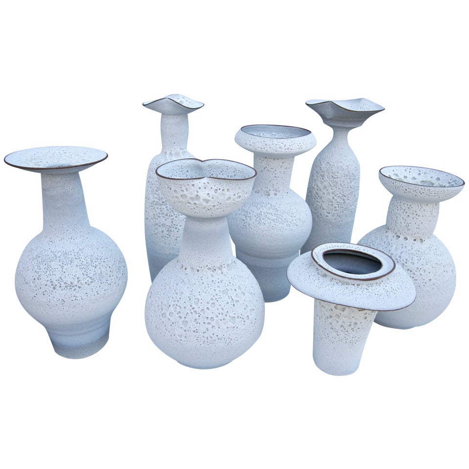 Set of Ceramic Vases by Jeremy Briddell