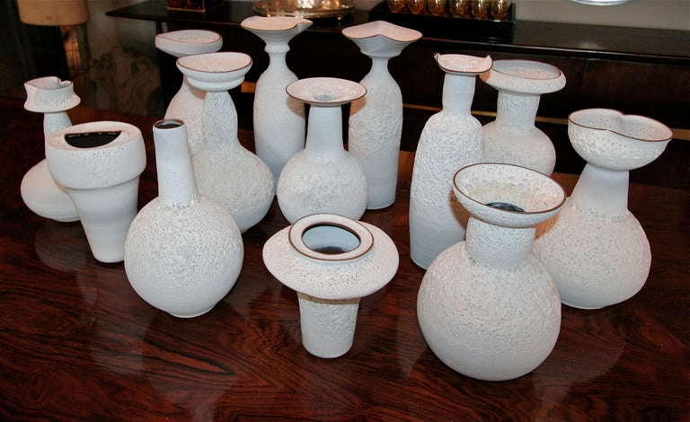 Set of Ceramic Vases by Jeremy Briddell 3