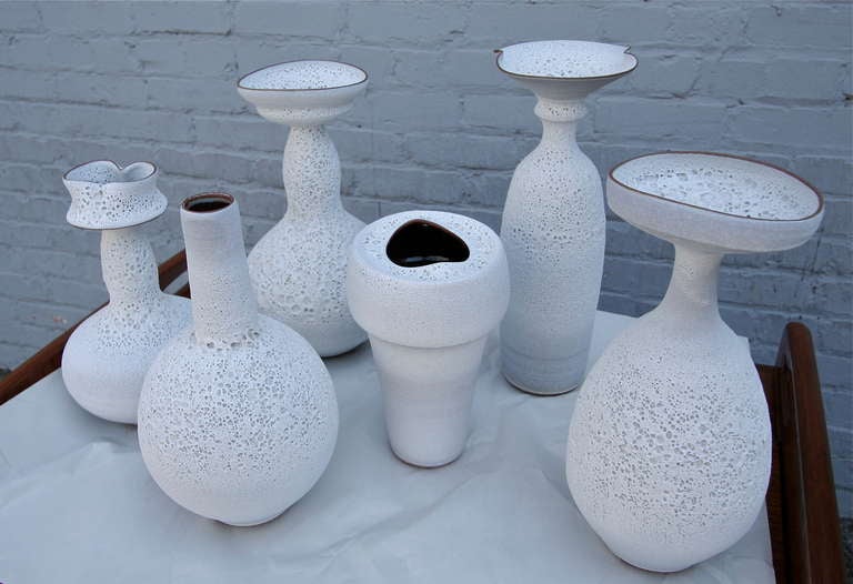 Contemporary Set of Ceramic Vases by Jeremy Briddell