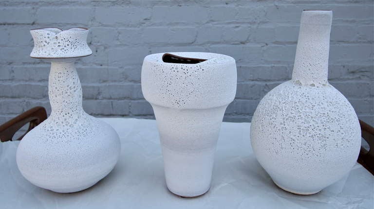 Set of Ceramic Vases by Jeremy Briddell 2