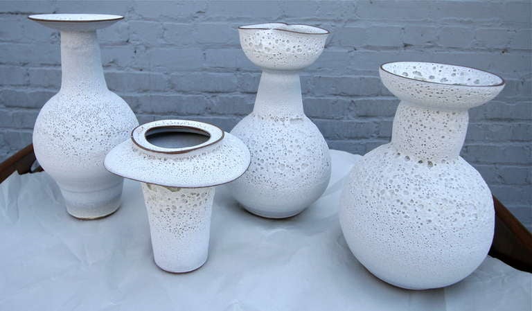 Set of Ceramic Vases by Jeremy Briddell In Excellent Condition In Los Angeles, CA