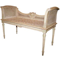 Louis XVI Carved Bench