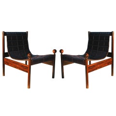 Pair of Zalszupin 1950s Brazilian Jacaranda Ouro Preto Chairs