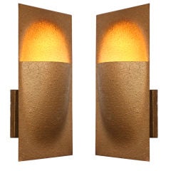 Pair of 1970s Bertrand Balas for RAAK Metal "Balance" Sconces