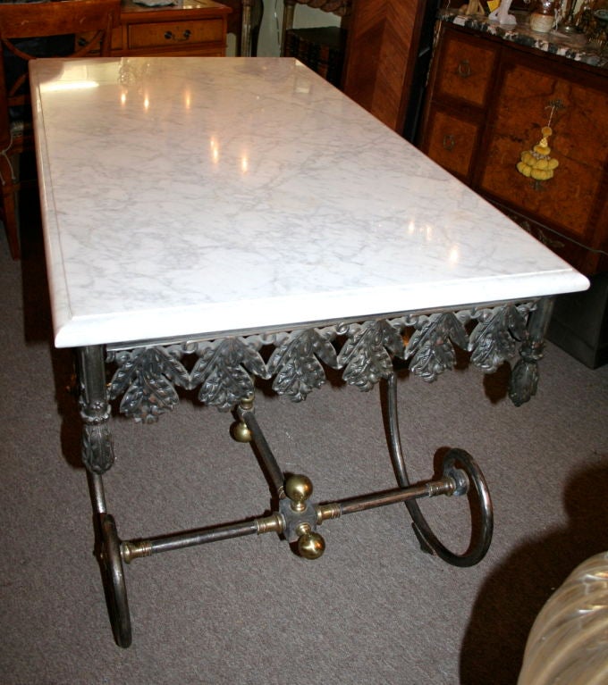Mid-20th Century 50's French Baker's Table