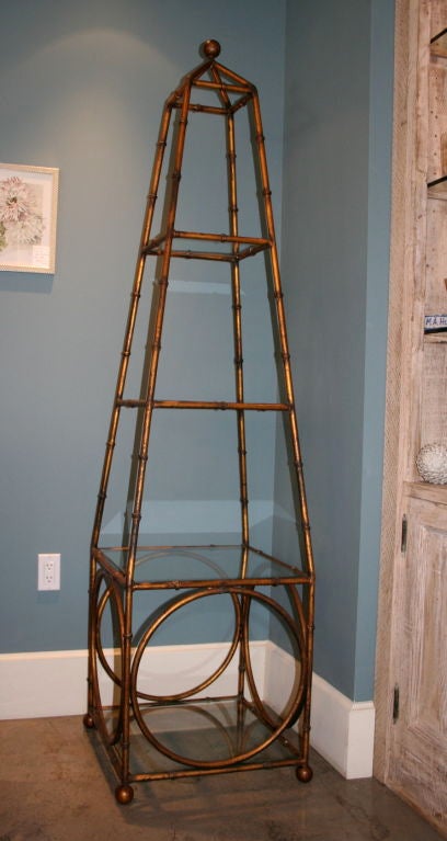 1930's French Gold Leaf Etagere